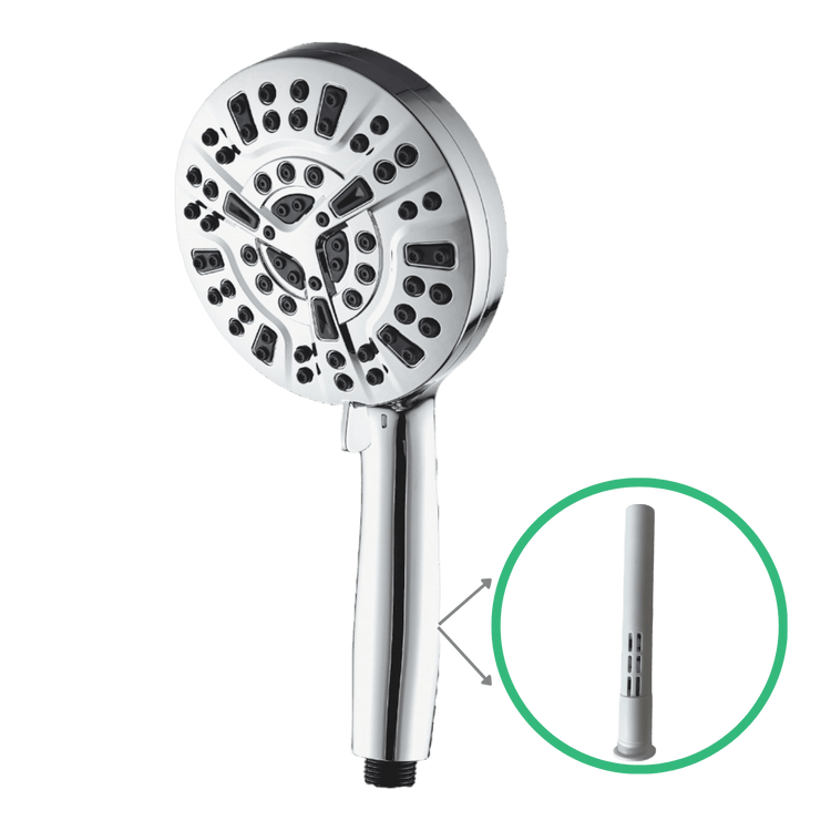 Mineralstream Luxe 10 -moodin korkeapaine suihkupään (suodatettu)