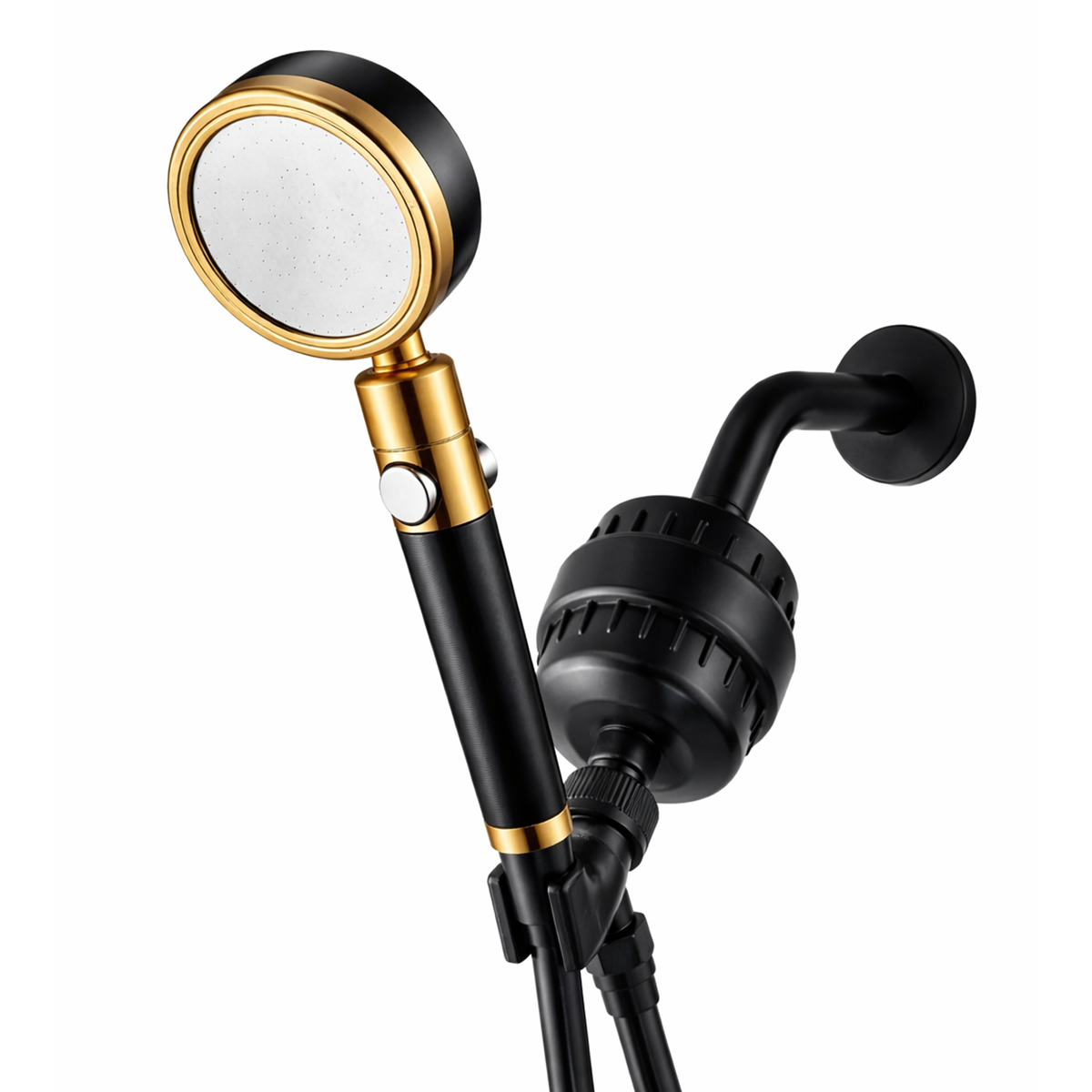 MineralStream Duo Shower Head Showerhead Täydellinen suihkusarja