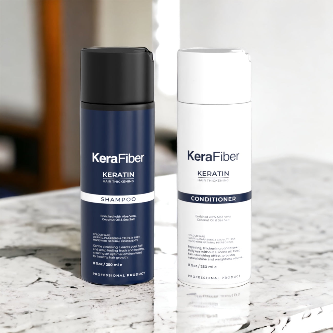 Kovaan veteen tarkoitettu shampoo & Hoitoaine