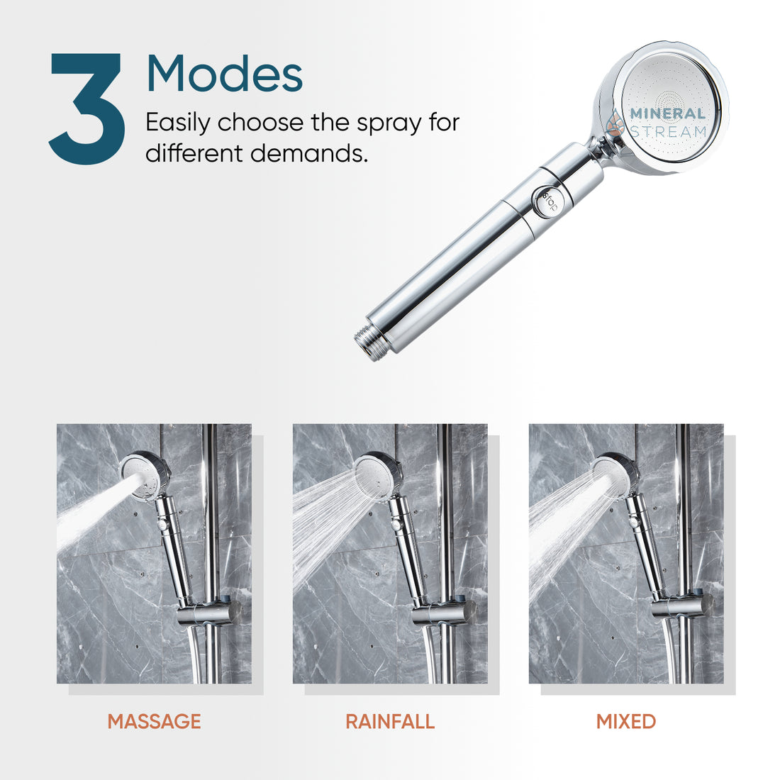 MineralStream™ 3.0 Filtration -suihkupää