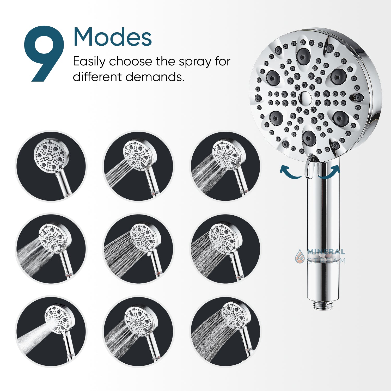Luxe 9 Mode Dual Shower System