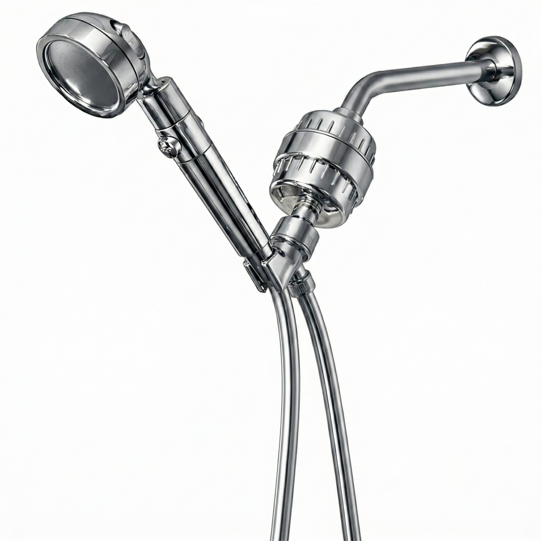 MineralStream Duo Shower Head Showerhead Täydellinen suihkusarja